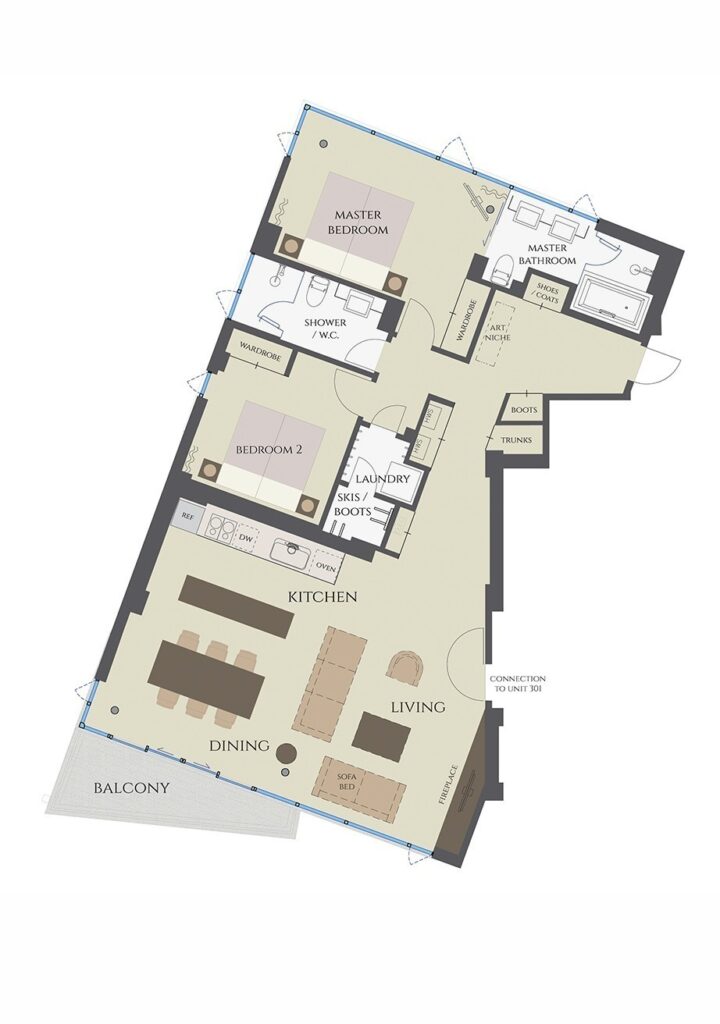 2 bedroom premium suite Aspect Niseko Accommodation