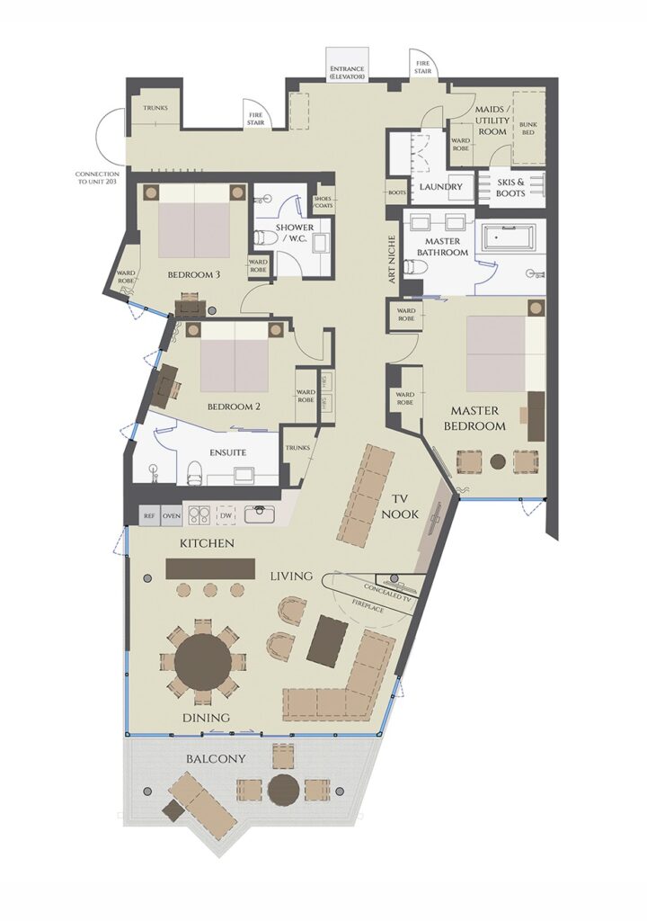 3 bedroom Platinum Suite Aspect Niseko Accommodation