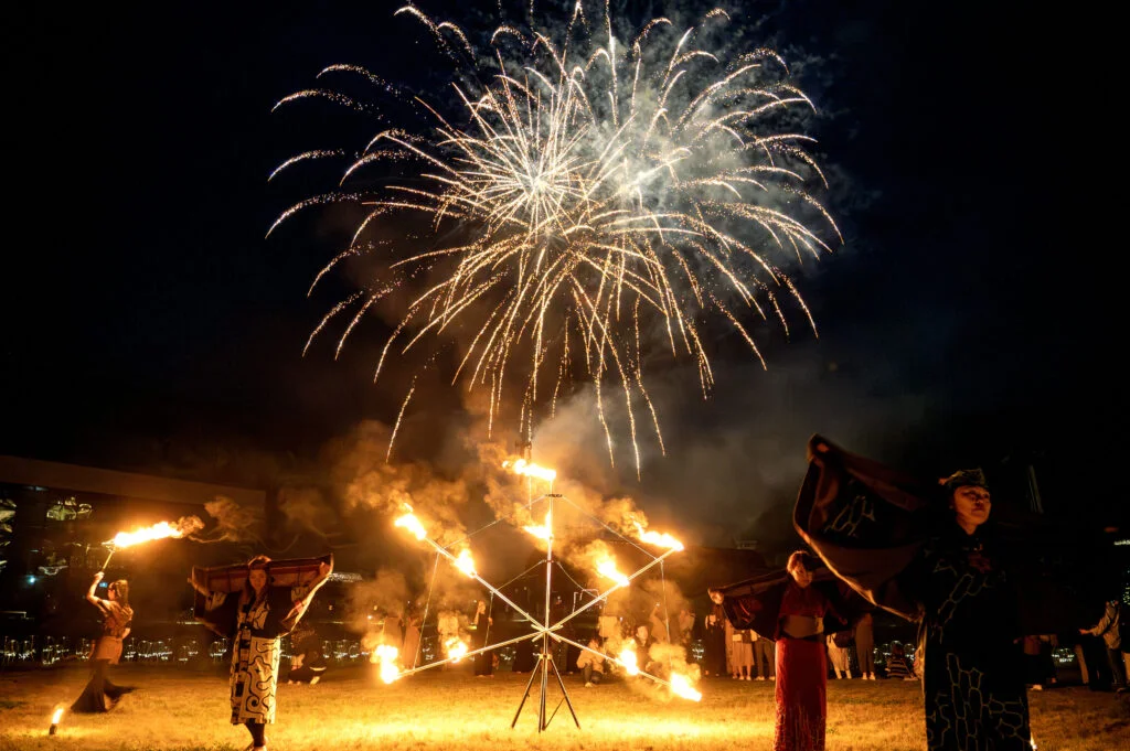 Christmas in Niseko featuring snowy mountain scenery, festive winter events, fireworks and luxury accommodation for a memorable holiday in Japan.