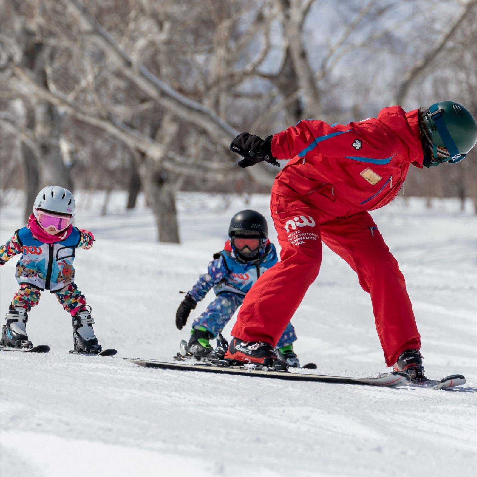 Families enjoying kid-friendly dining and winter activities in Niseko, Hokkaido, including family restaurants, indoor развлечения, and fun experiences beyond the ski slopes.